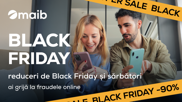 Cum să te protejezi de fraudele online în perioada Black Friday și a sărbătorilor de iarnă. Maib vine cu recomandări