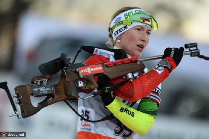 Белорусская биатлонистка заняла первое место на этапе Кубка мира