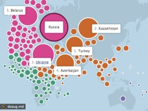 Facebook рассказал о связях между странами