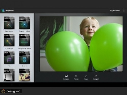 Фоторедактор Snapseed заработал на Android