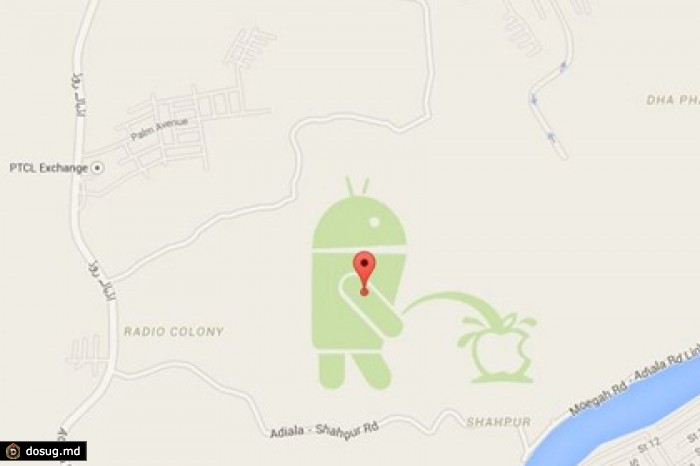 Google объяснила появление на ее картах неприличной в отношении Apple «пасхалки»