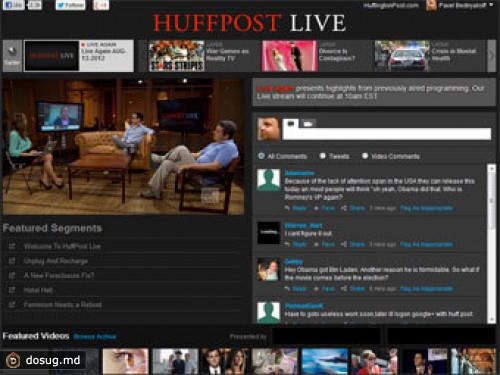 Huffington Post предоставил телеэфир интернет-пользователям