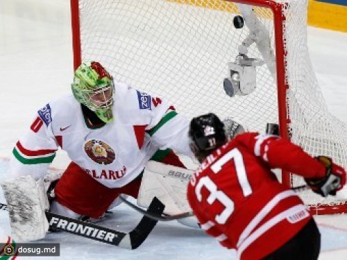 Канадцы забросили пять шайб сборной Белоруссии