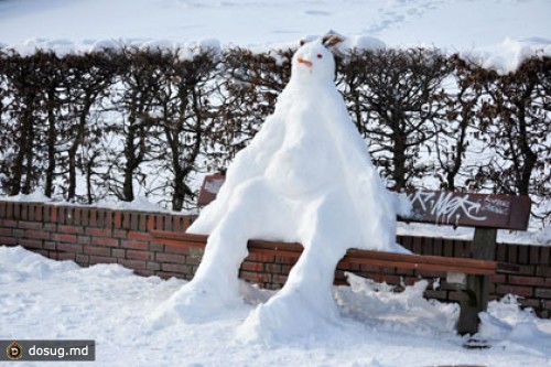 Киевлянам предложили бороться с наводнением снеговиками