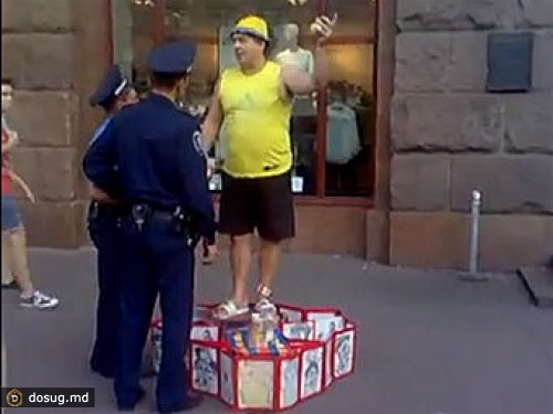 Киевский клоун прочел милиции политическую лекцию