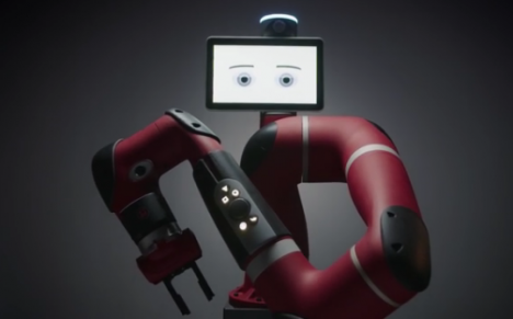 Компания Rethink Robotics представила симпатичного промышленного робота Sawyer. ВИДЕО