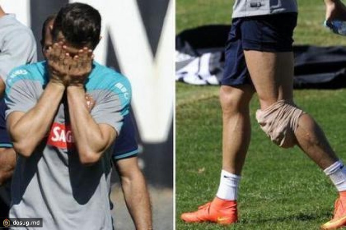 Криштиану Роналду получил травму на тренировке сборной Португалии