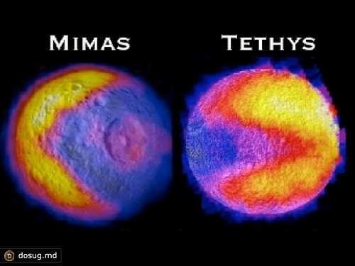 На спутнике Сатурна нашелся второй "космический пакман"