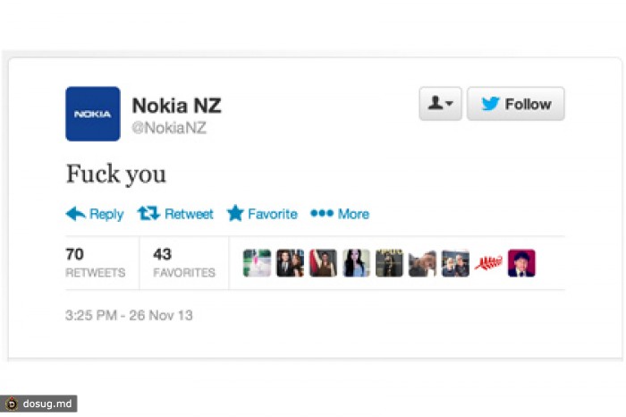 Nokia извинилась за нецензурный твит
