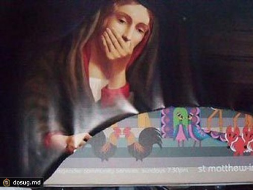 Новозеландские католики разорвали "сатанинский" плакат с Девой Марией