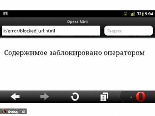 Opera Mini заблокировала россиянам Twitter