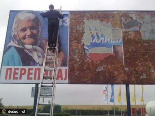 Оппозиционные "Бабушка и кот" появились в Тернополе