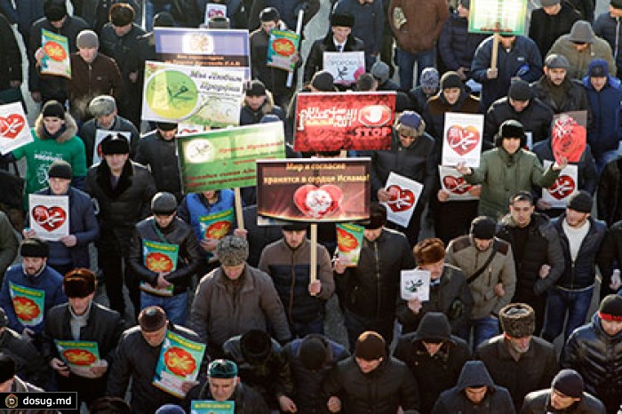 Подсчитано число участников антикарикатурного митинга в Грозном