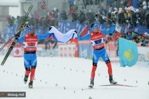Российские лыжники выиграли золото в командом спринте на ЧМ