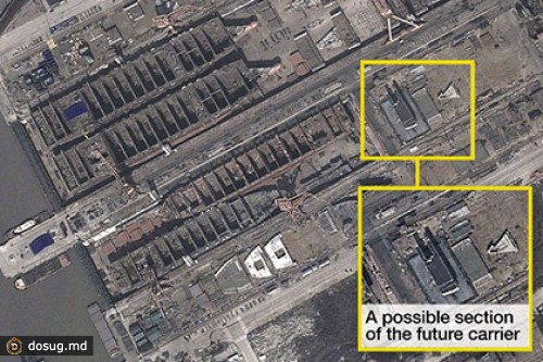 США сняли постройку китайского авианосца