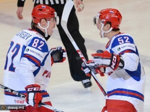 Сборная России по хоккею выиграла четвертый матч на ЧМ-2012