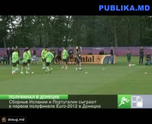 Сборные Испании и Португалии сыграют в первом полуфинале Euro-2012