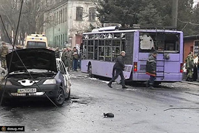 Силовики обвинили ополченцев в обстреле троллейбуса в Донецке