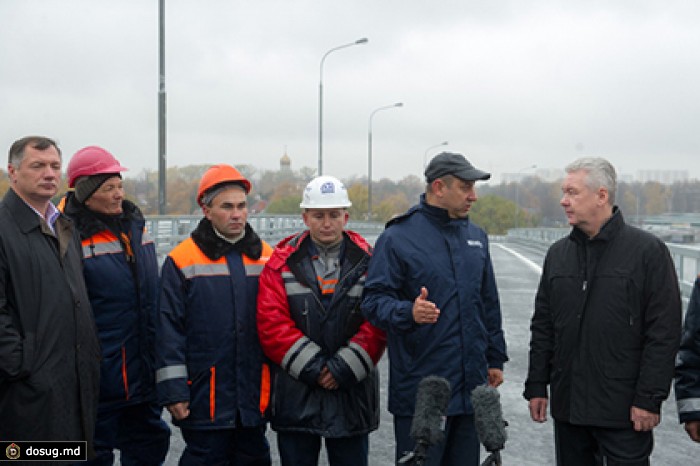 Собянин открыл движение на новых участках Можайской развязки