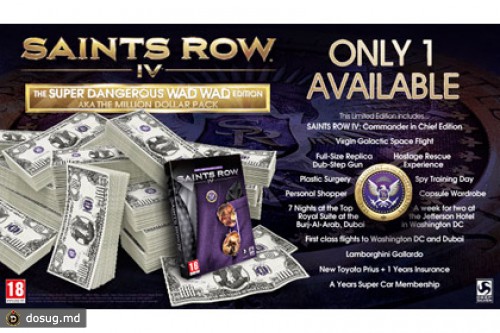 Уникальный экземпляр Saints Row 4 продадут за миллион долларов