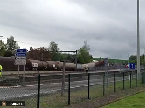 В Бельгии в аварию попал поезд с химикатами