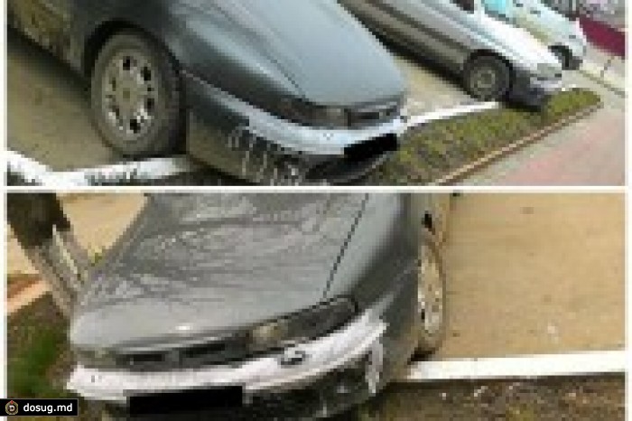 В Бельцах дорожные рабочие покрасили бордюры вместе с автомобилями