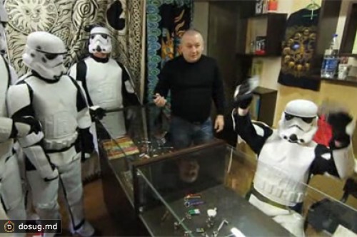 В Одессе имперские штурмовики атаковали магазин со «спайсом»