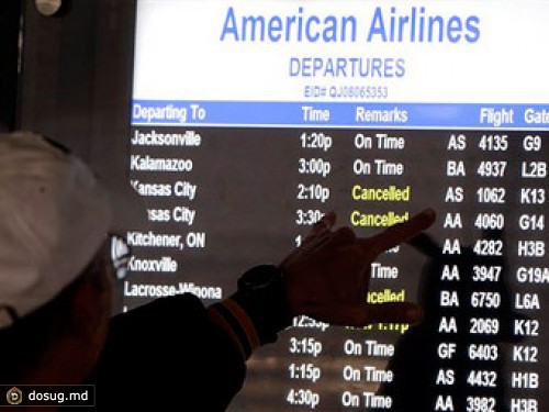 В США из-за непогоды отменили две тысячи авиарейсов