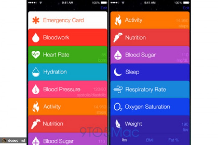 В iOS 8 отыскали приложение про здоровье