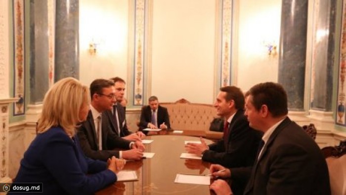 Встреча спикера парламента Игоря Кормана с председателем Госдумы Сергеем Нарышкиным