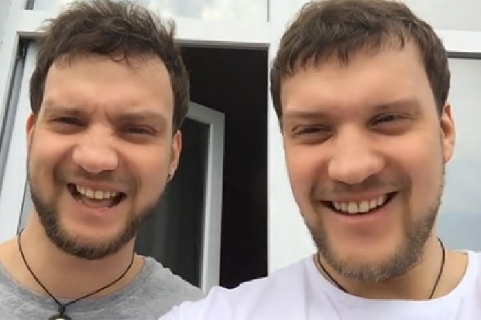 Близнецы незаметно поменялись лицами в специальном приложении