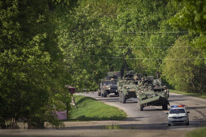 Бронетехнику США вывели из Кишинева под давлением общественности