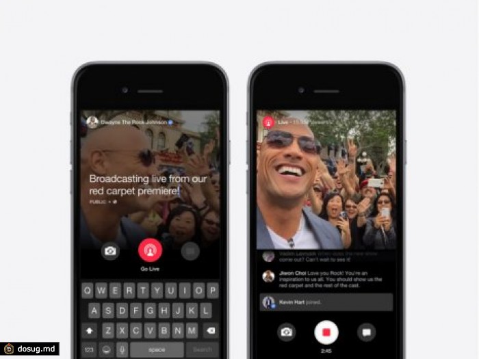 Facebook запустила функцию "живого" видеостриминга