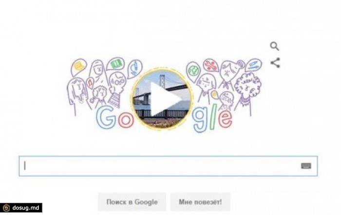 Google выпустил Doodle к 8 Марта