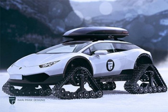 Lamborghini Huracan превратили в снегоход