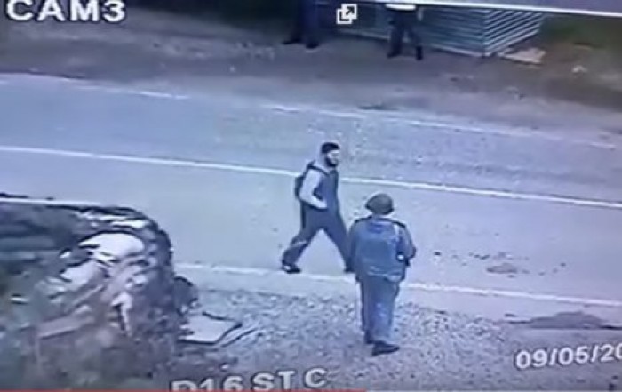 На КПП в Грозном взорвался террорист-смертник и все это попало на ВИДЕО