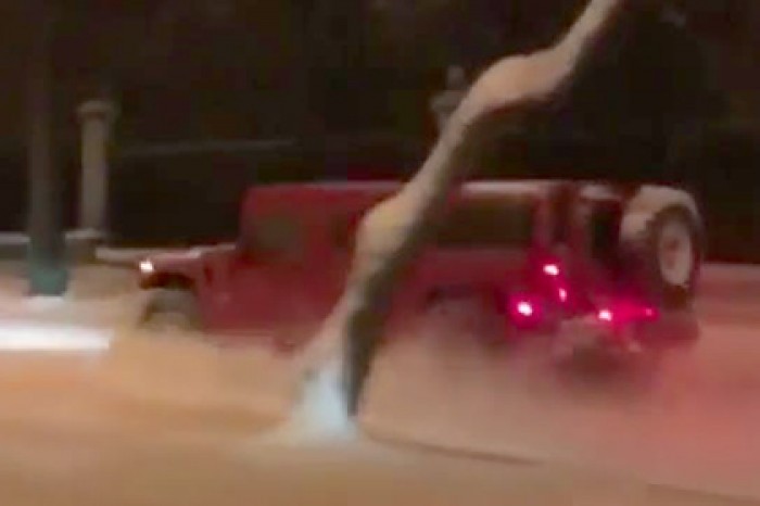 Опубликовано видео суда над ездившим по газонам МГУ водителем Hummer