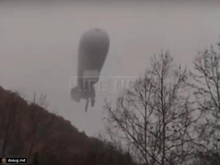 Падение дирижабля-разведчика в США попало на ВИДЕО