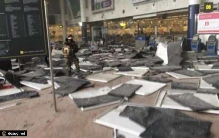 Появилось ВИДЕО последствий взрыва в аэропорту Брюсселя