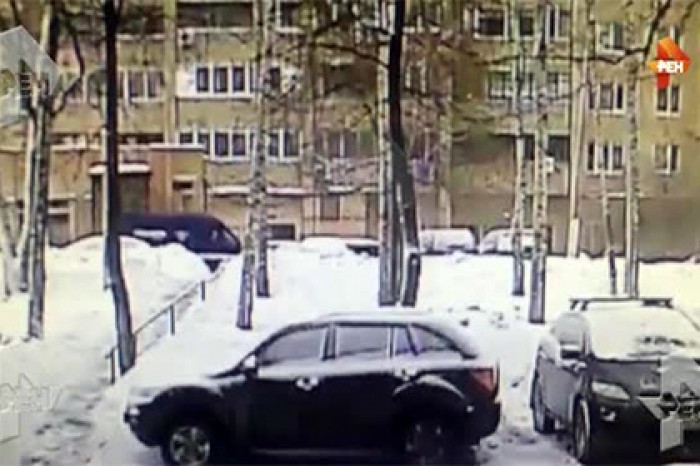 Появилось видео нападения на инкассаторов в Москве