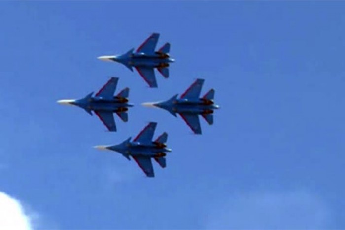 «Русские витязи» впервые выступили за рубежом на новых истребителях