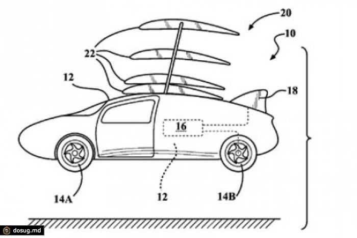 Toyota запатентовала крылья для летающего автомобиля