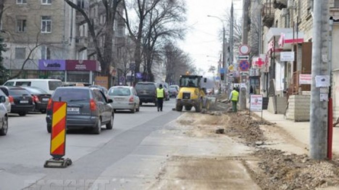 Участок улицы Александри в Кишиневе перекроют до 24 августа
