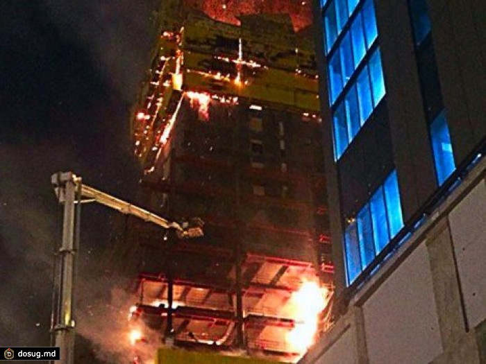В Астане сгорела строящаяся "главная высотка региона"