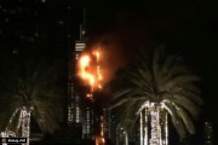 В Дубае сгорел небоскреб (ВИДЕО)