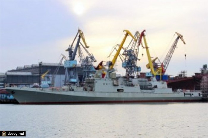 В Калининграде спустили на воду фрегат «Адмирал Макаров»