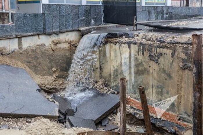 В Кишиневе появился "Нигруццкий водопад"