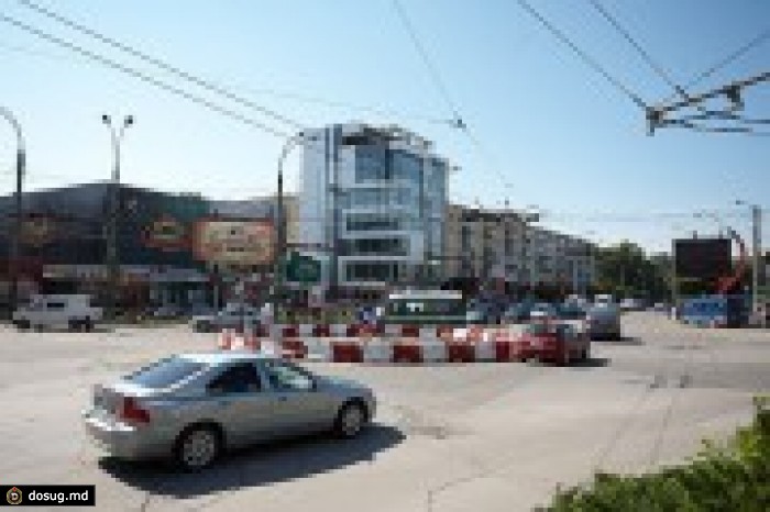 В Кишиневе появится еще 2 перекрёстка с круговым движением