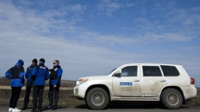 В украинском Ивано-Франковске подожгли автомобиль ОБСЕ