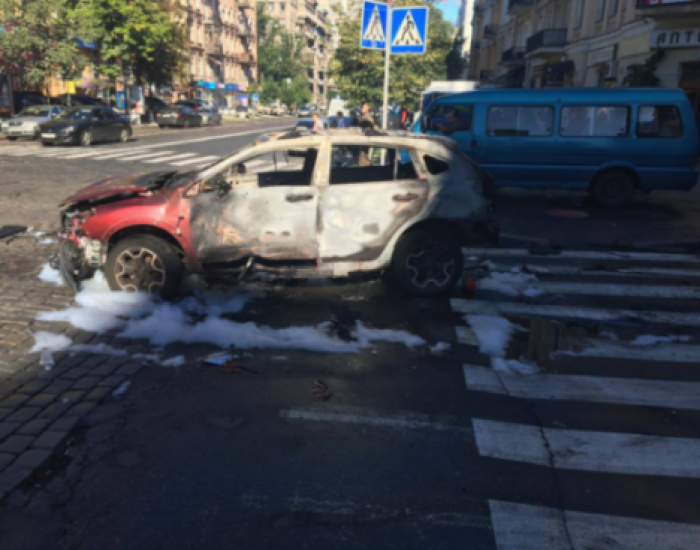 Закладка взрывчатки под автомобиль Павла Шеремета. Опубликовано ВИДЕО
